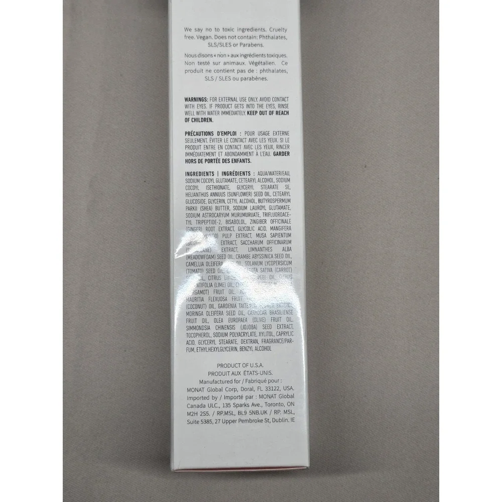Monat Be Gentle Creamy Cleanser 4 FL OZ 120 ml Skin Conditioning Antioxidants